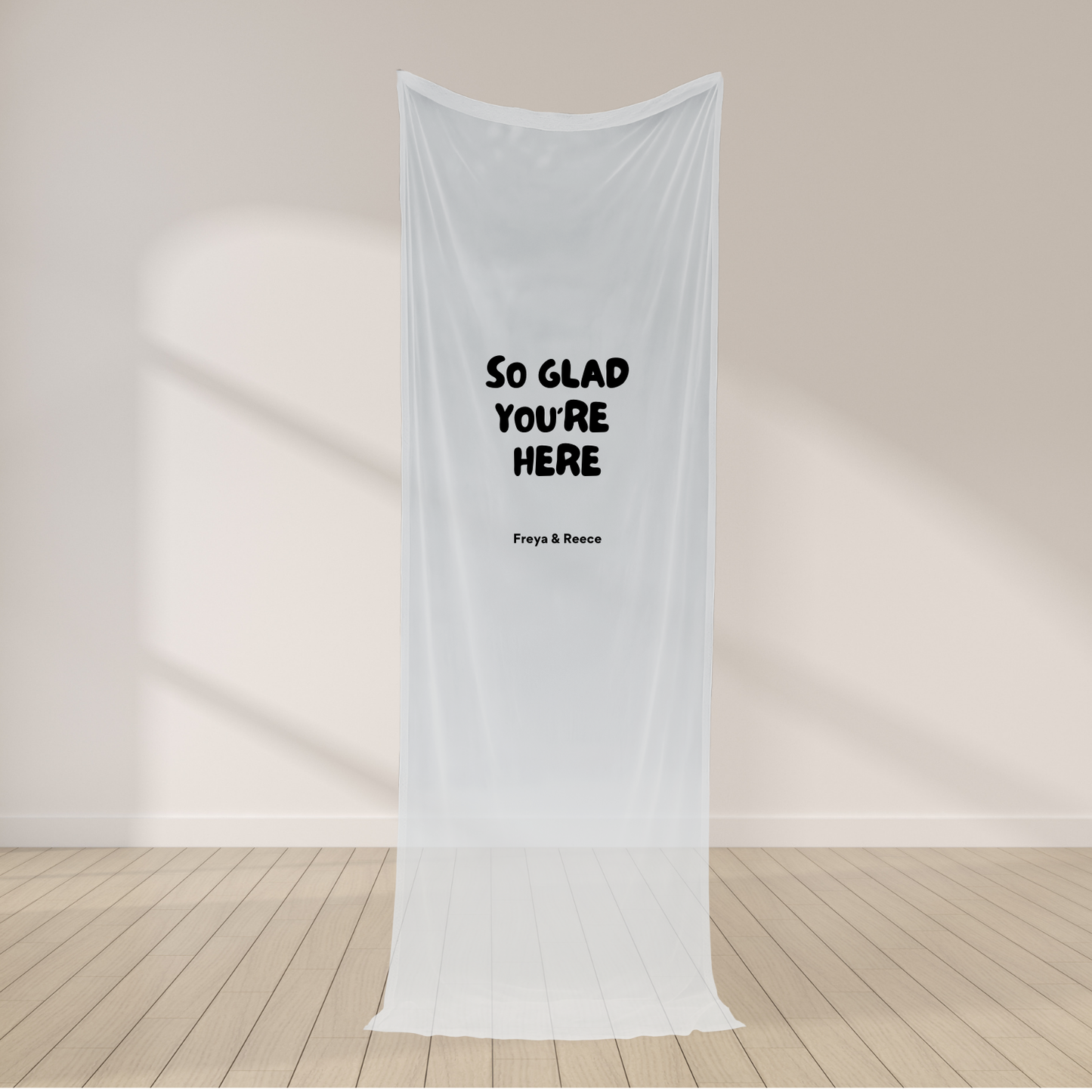 Scout Sheer Welcome Sign