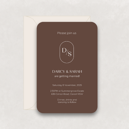 Monogram Invitation