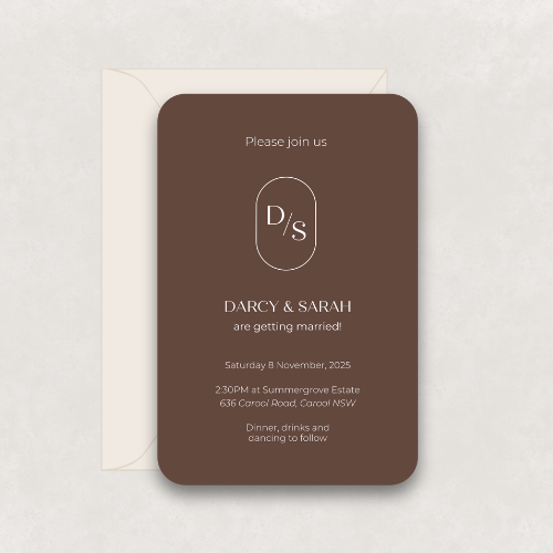 Monogram Invitation