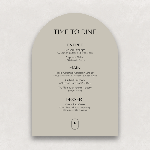 Monogram Large Menu