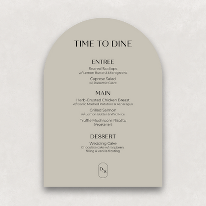 Monogram Large Menu