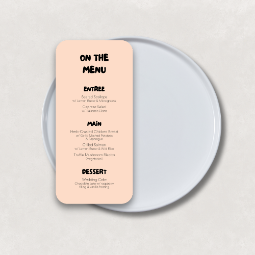 Scout Small Menu
