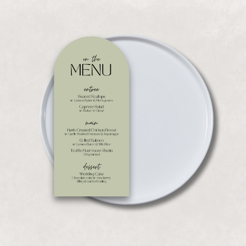 Zephyr Small Menu